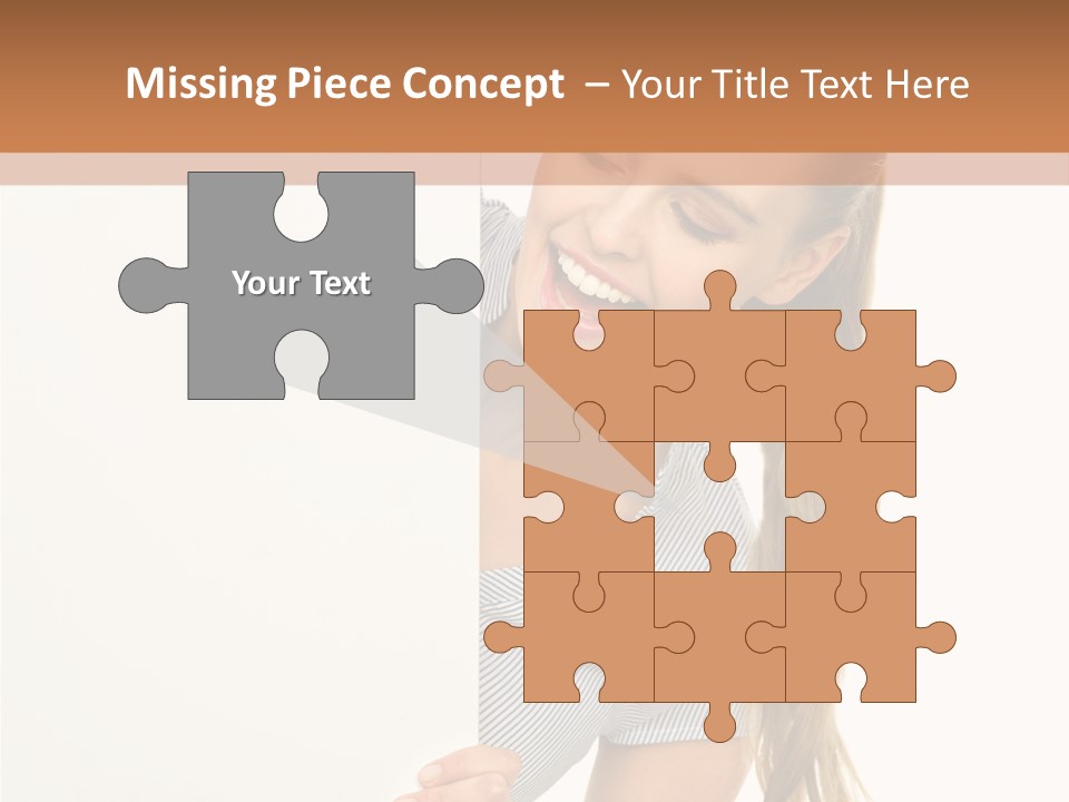 Woman Poster Showing PowerPoint Template