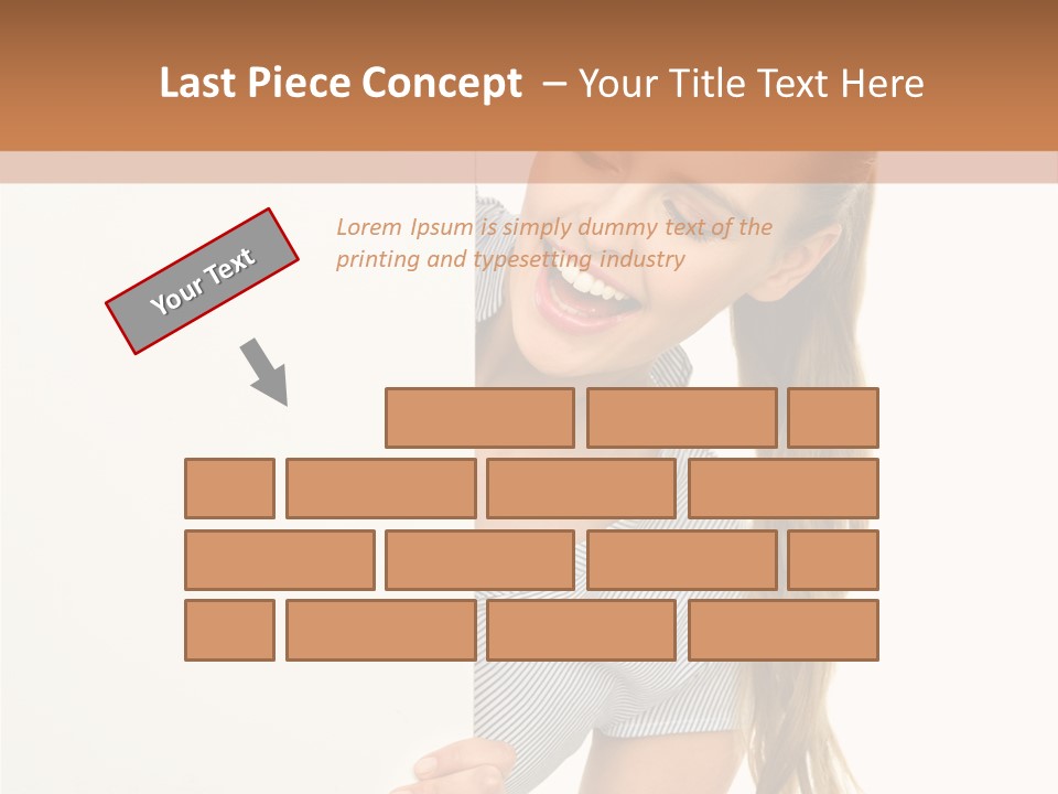 Woman Poster Showing PowerPoint Template