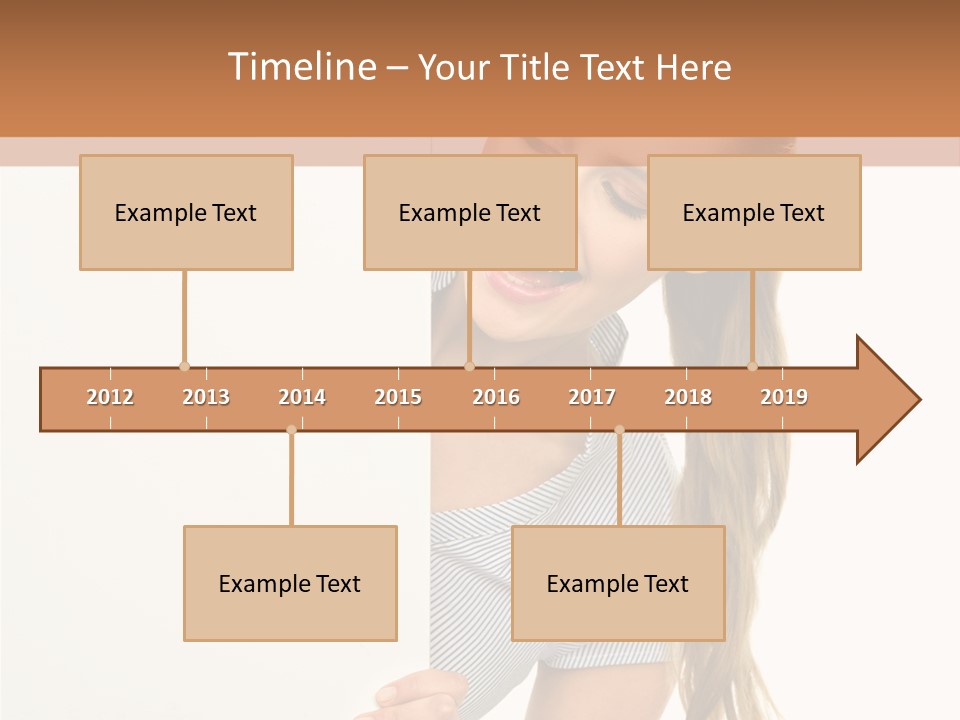 Woman Poster Showing PowerPoint Template