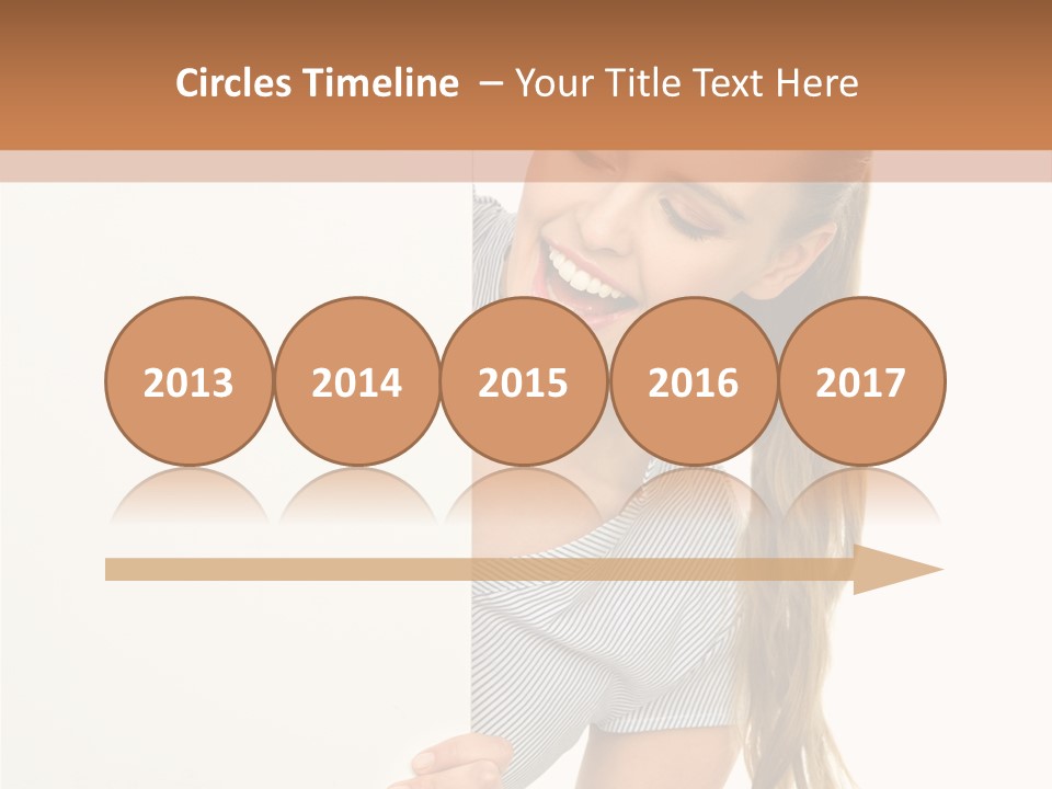 Woman Poster Showing PowerPoint Template