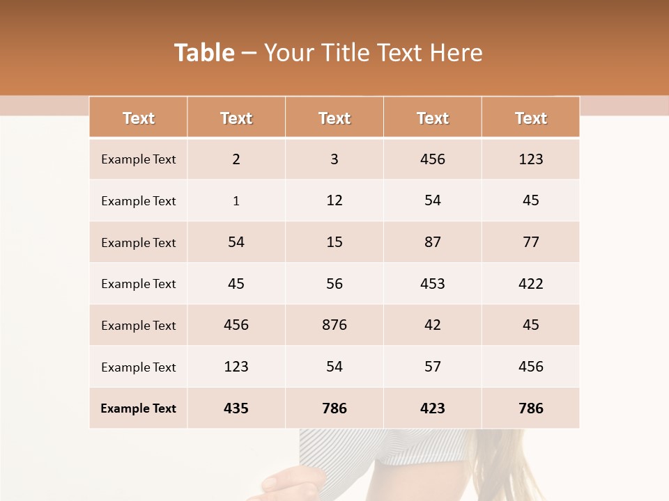 Woman Poster Showing PowerPoint Template