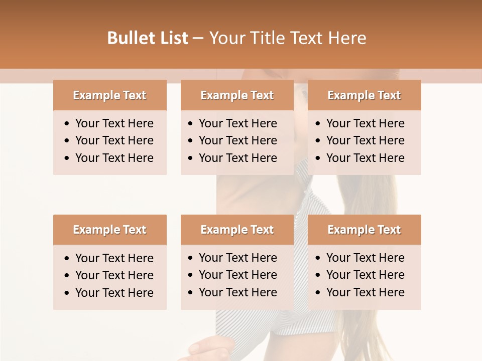 Woman Poster Showing PowerPoint Template