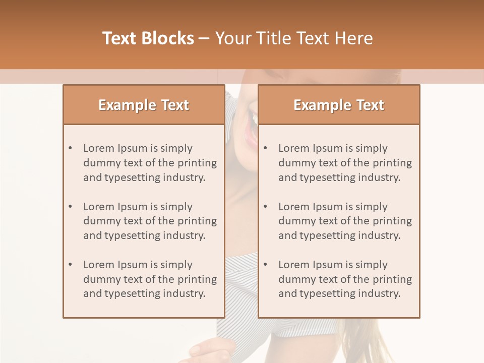 Woman Poster Showing PowerPoint Template