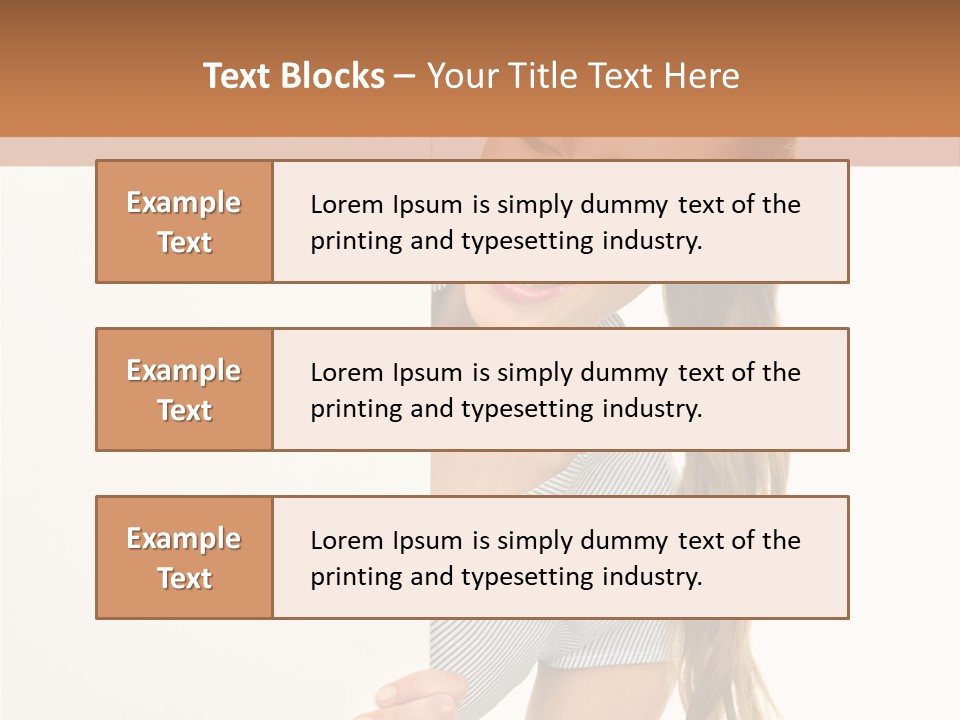 Woman Poster Showing PowerPoint Template