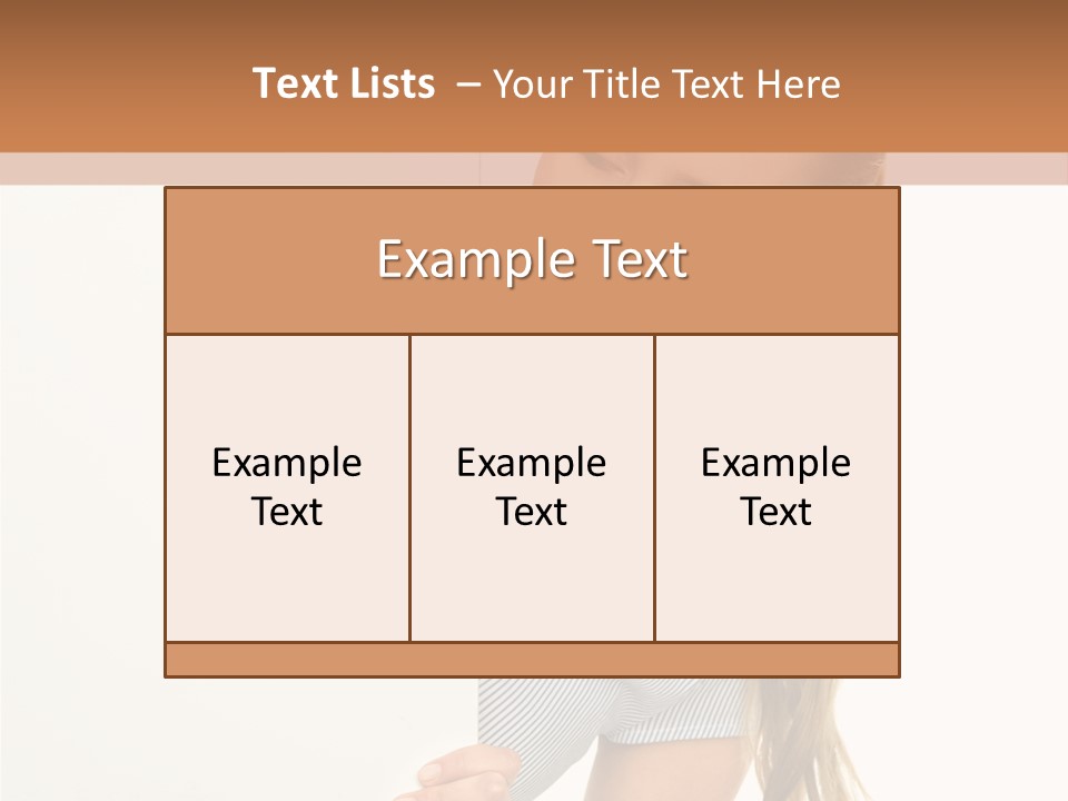 Woman Poster Showing PowerPoint Template