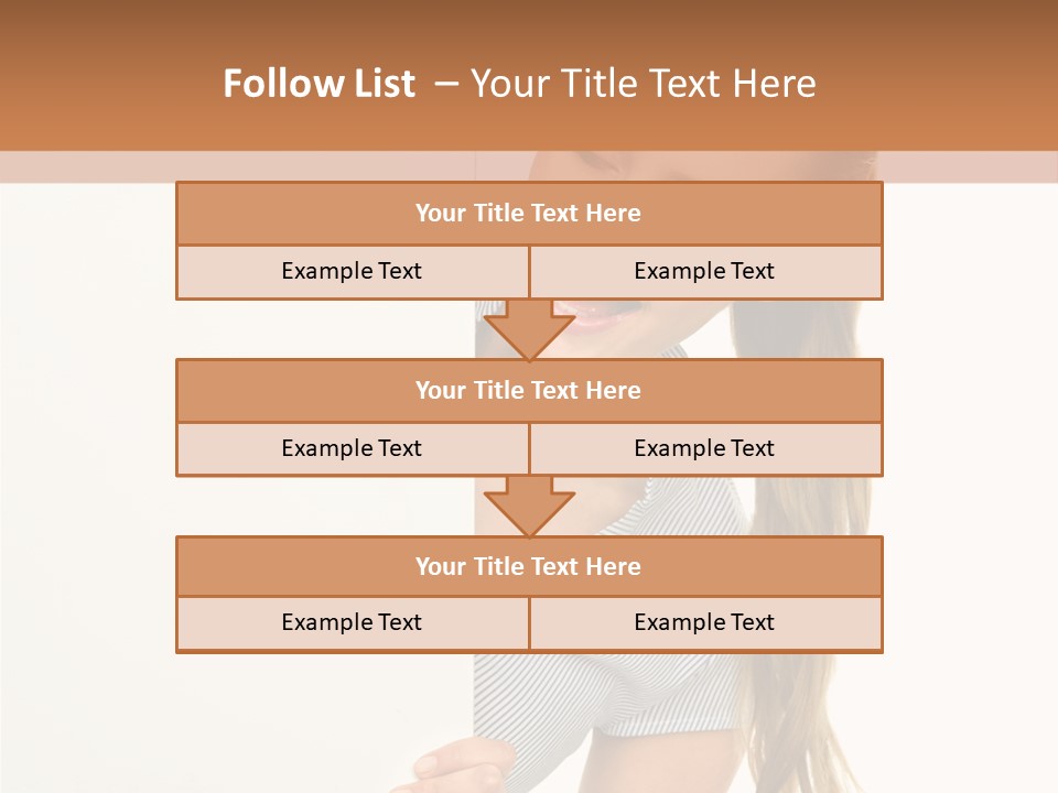 Woman Poster Showing PowerPoint Template