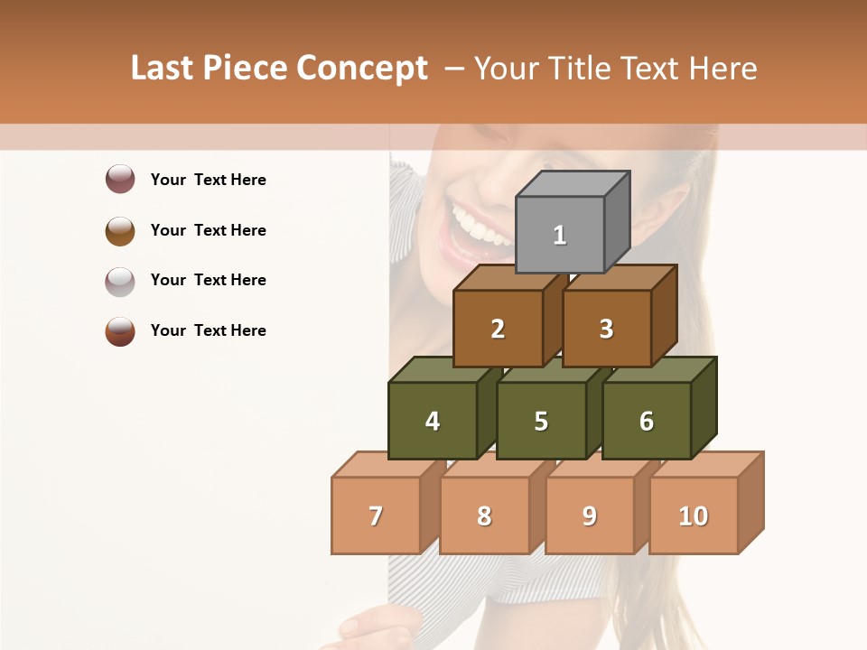 Woman Poster Showing PowerPoint Template