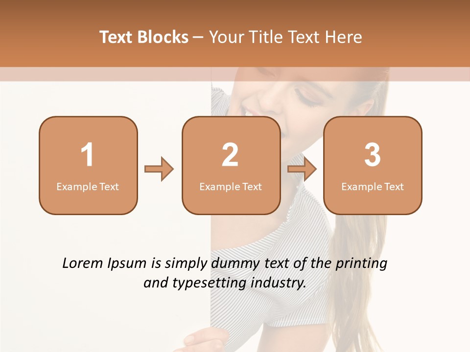 Woman Poster Showing PowerPoint Template