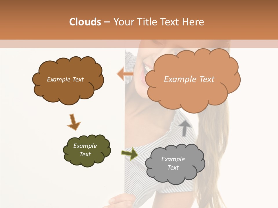 Woman Poster Showing PowerPoint Template