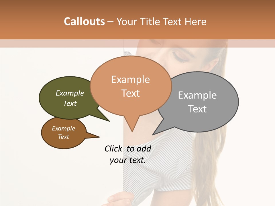 Woman Poster Showing PowerPoint Template