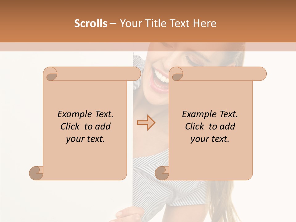Woman Poster Showing PowerPoint Template