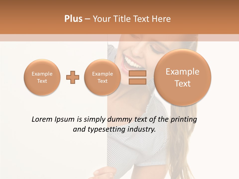 Woman Poster Showing PowerPoint Template