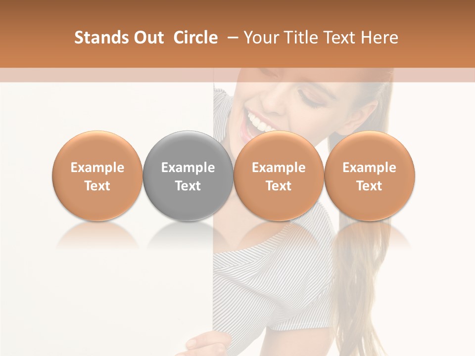 Woman Poster Showing PowerPoint Template