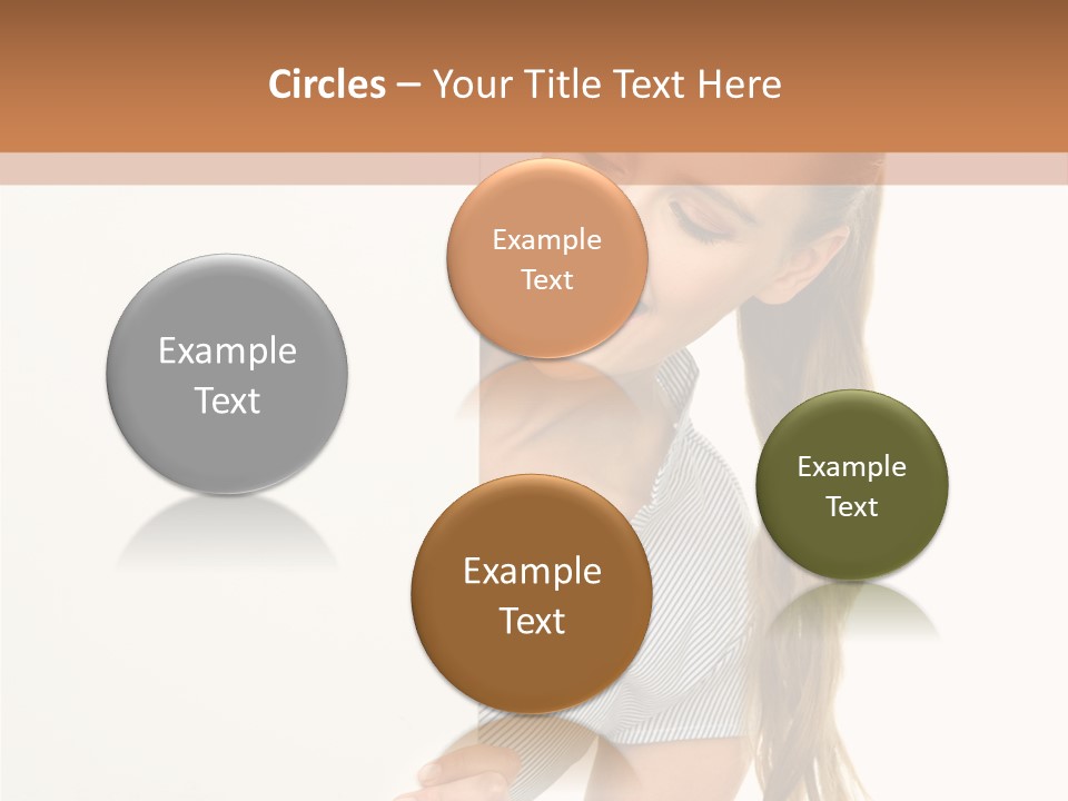 Woman Poster Showing PowerPoint Template