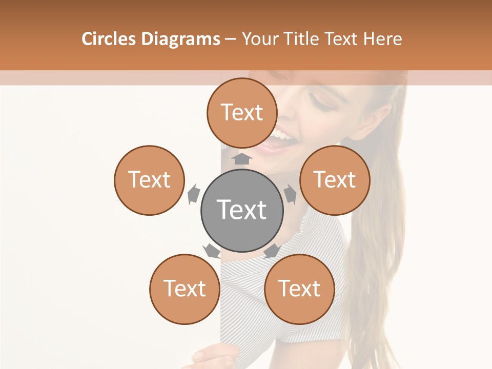 Woman Poster Showing PowerPoint Template