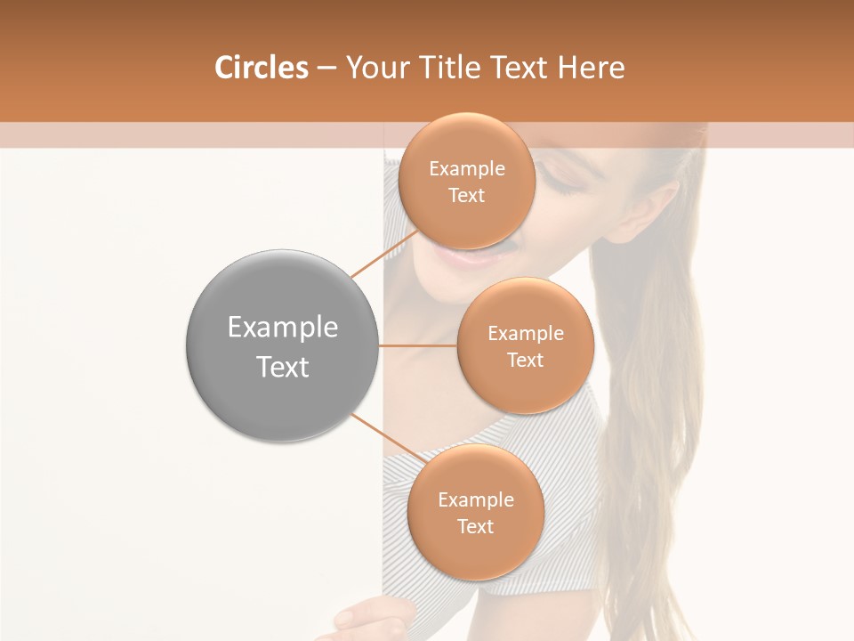 Woman Poster Showing PowerPoint Template