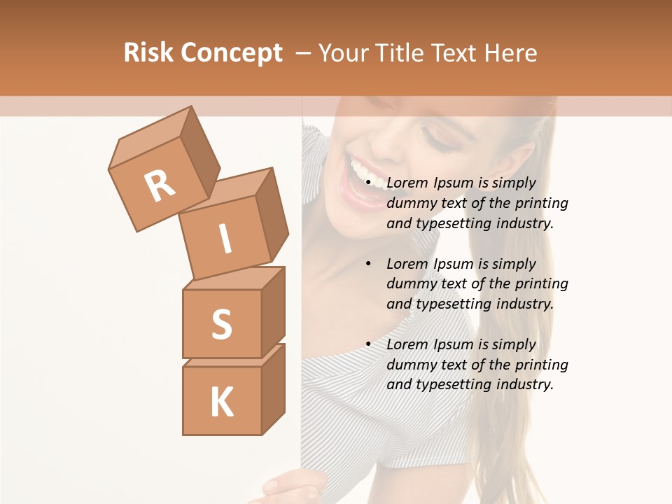 Woman Poster Showing PowerPoint Template