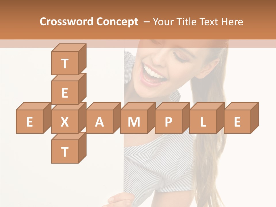 Woman Poster Showing PowerPoint Template