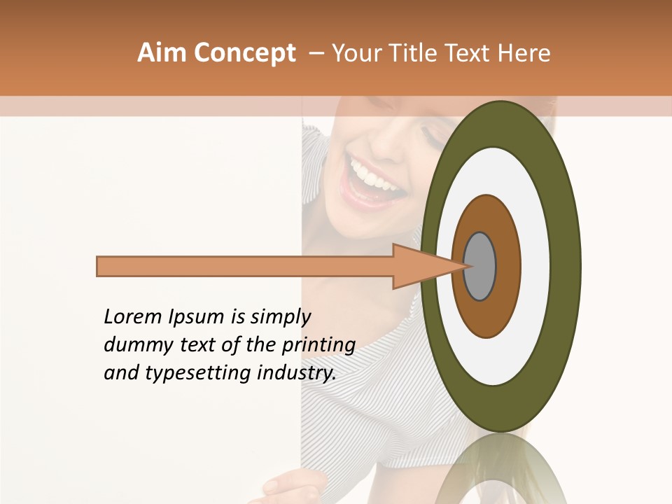Woman Poster Showing PowerPoint Template