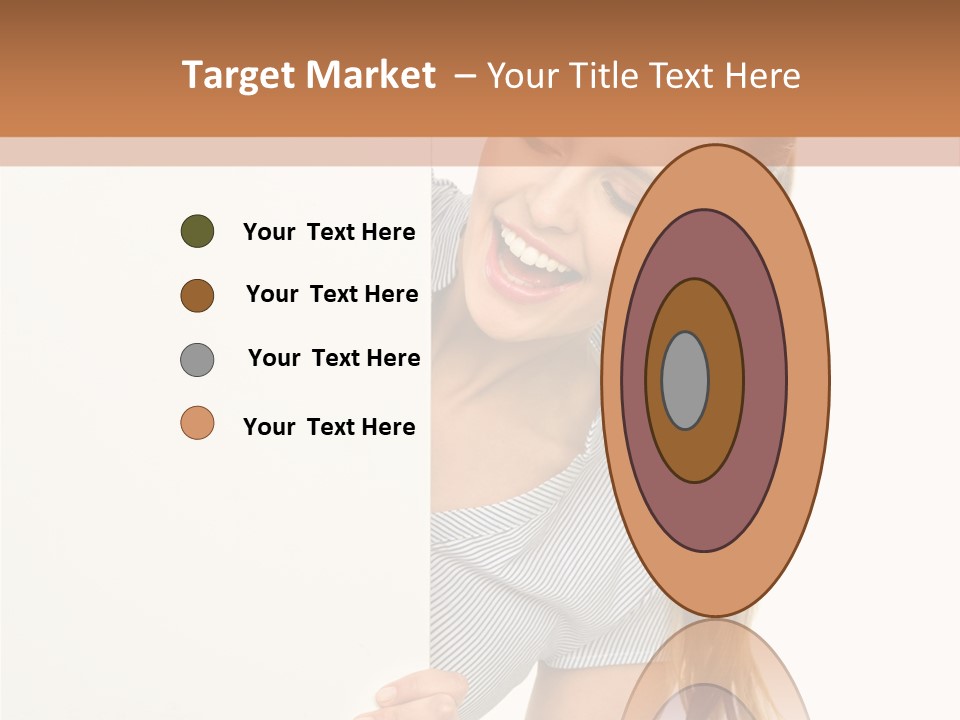 Woman Poster Showing PowerPoint Template