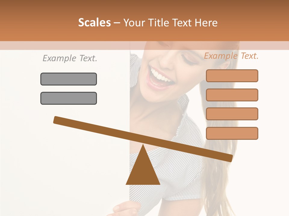 Woman Poster Showing PowerPoint Template