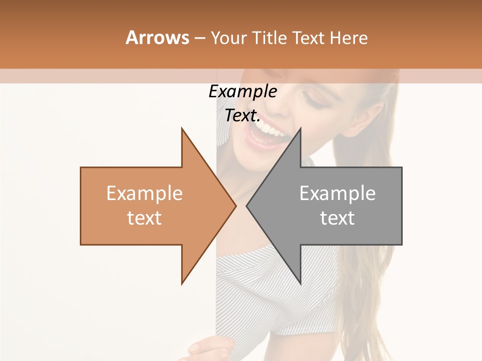 Woman Poster Showing PowerPoint Template