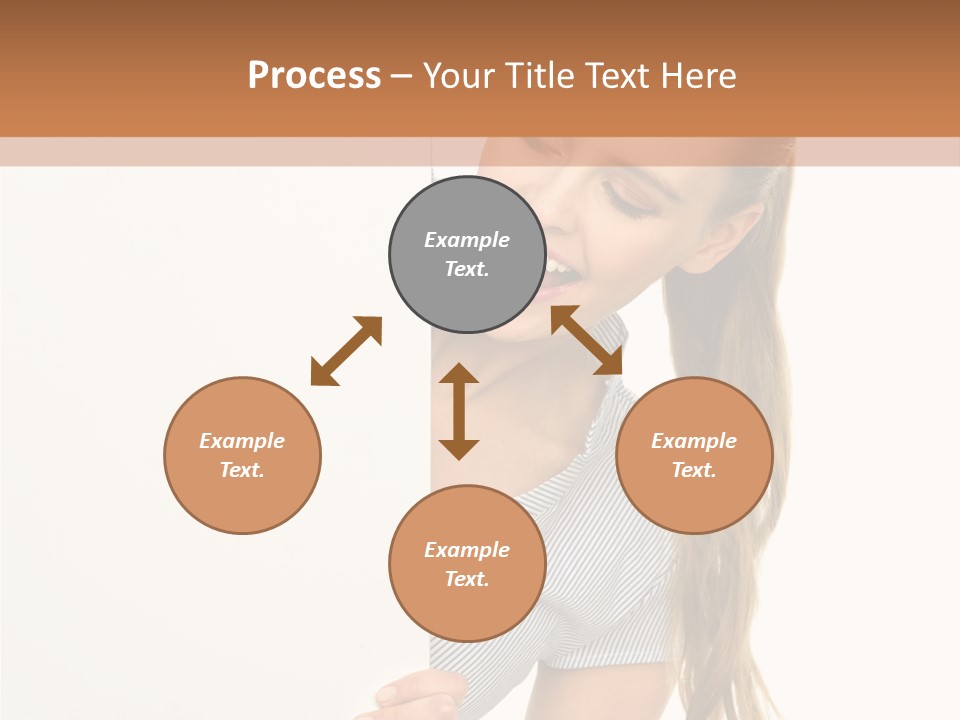 Woman Poster Showing PowerPoint Template