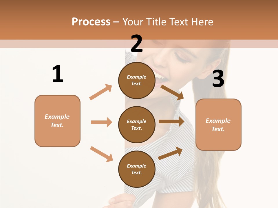 Woman Poster Showing PowerPoint Template