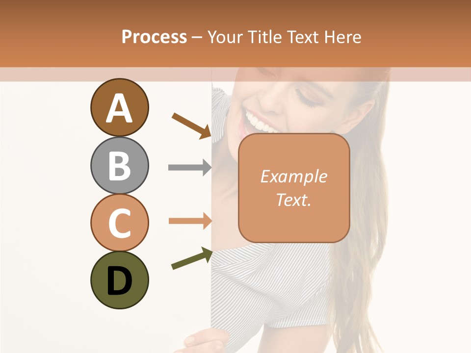 Woman Poster Showing PowerPoint Template