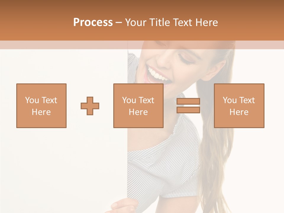 Woman Poster Showing PowerPoint Template