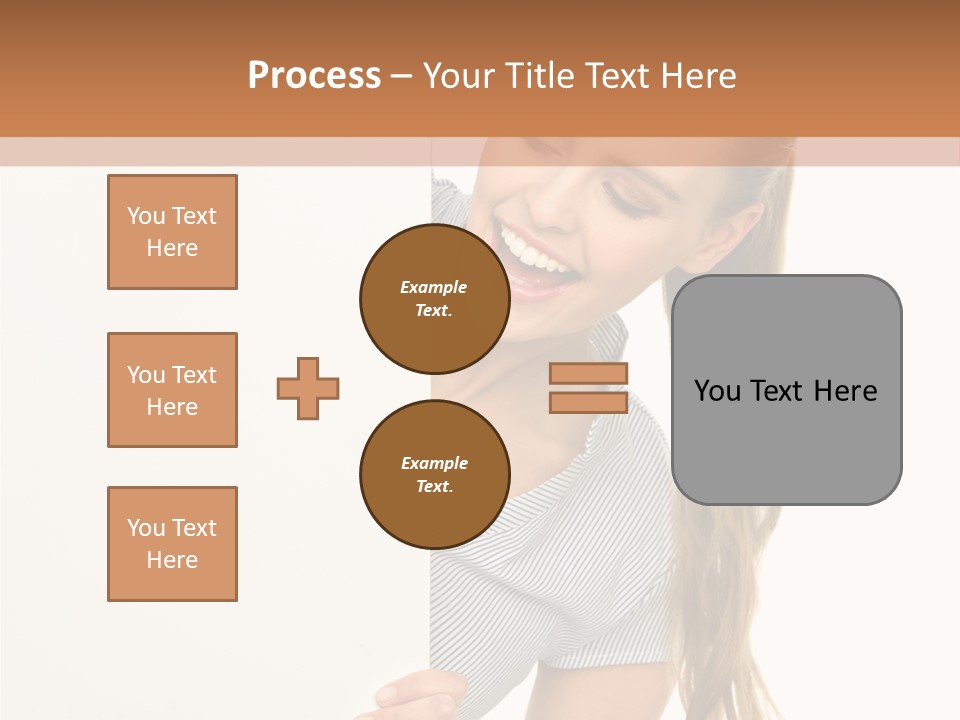 Woman Poster Showing PowerPoint Template
