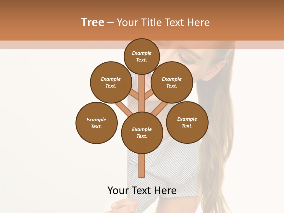 Woman Poster Showing PowerPoint Template