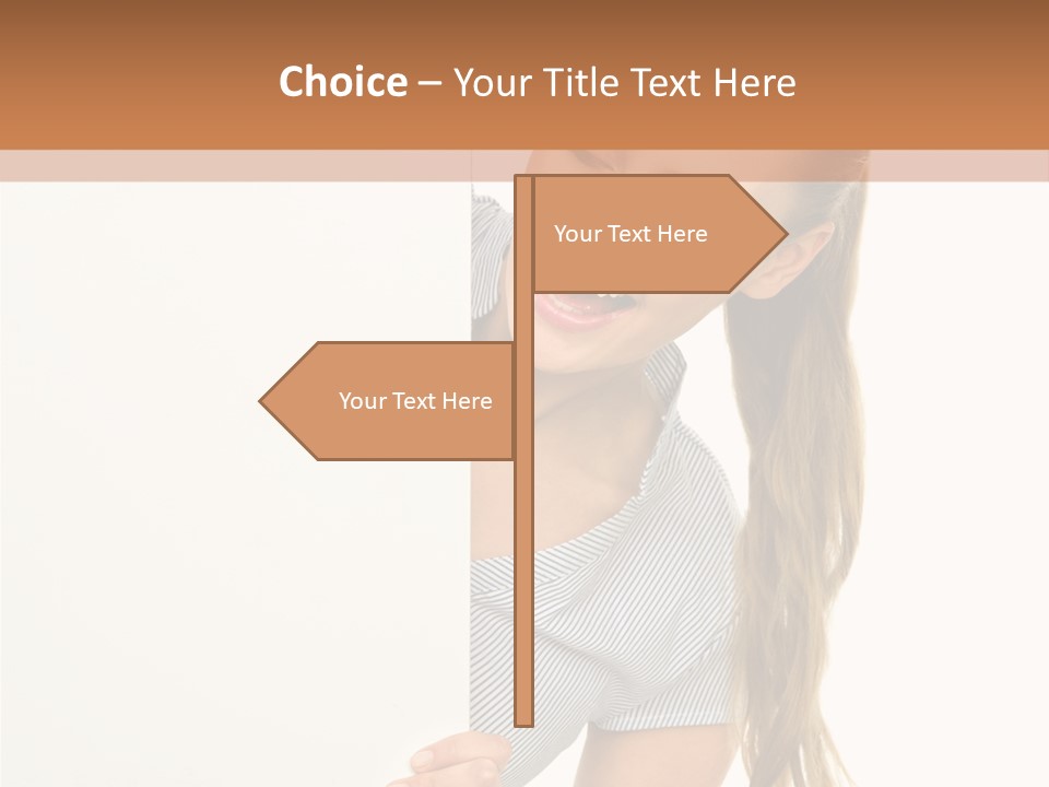 Woman Poster Showing PowerPoint Template