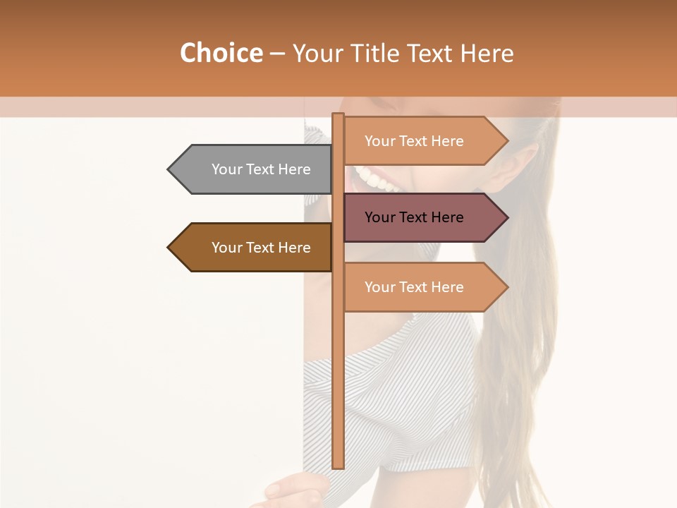 Woman Poster Showing PowerPoint Template