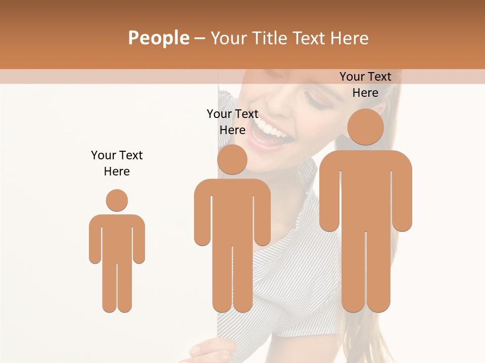 Woman Poster Showing PowerPoint Template