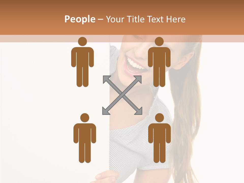 Woman Poster Showing PowerPoint Template