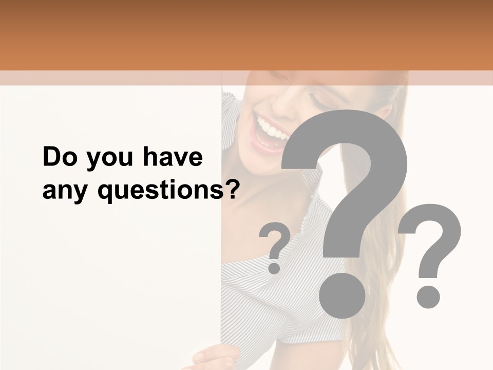 Woman Poster Showing PowerPoint Template