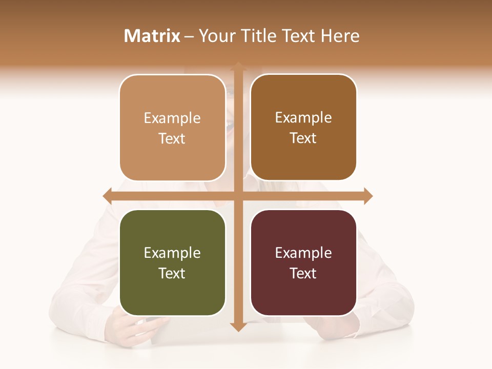 Presenting Business Female PowerPoint Template