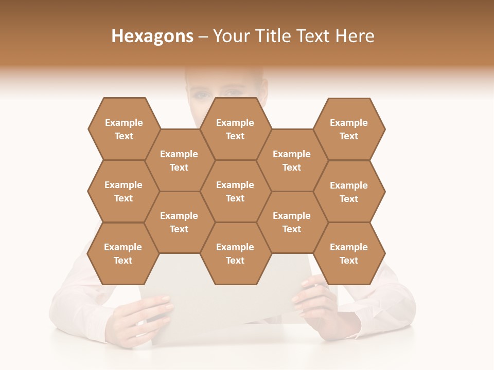 Presenting Business Female PowerPoint Template