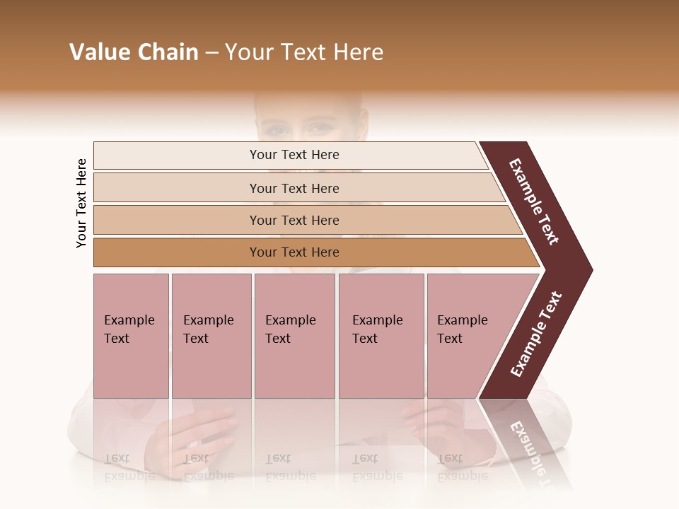 Presenting Business Female PowerPoint Template