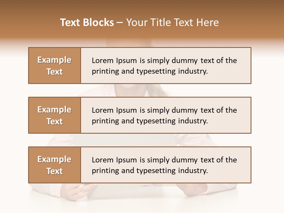 Presenting Business Female PowerPoint Template