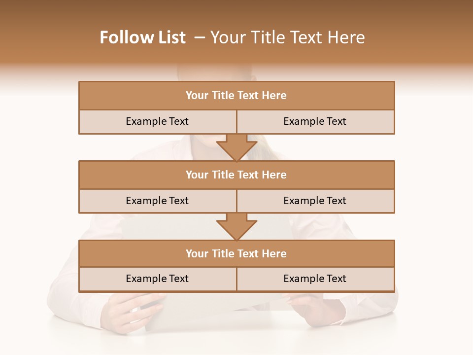 Presenting Business Female PowerPoint Template