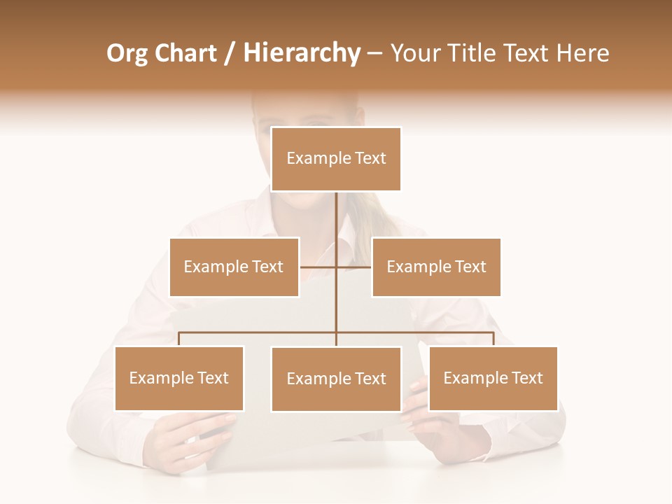 Presenting Business Female PowerPoint Template