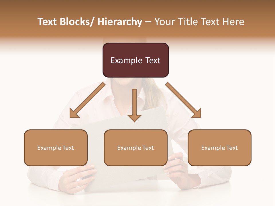 Presenting Business Female PowerPoint Template