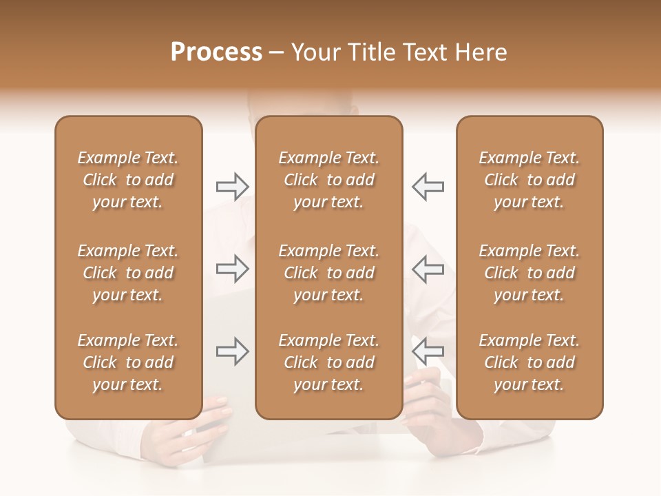 Presenting Business Female PowerPoint Template