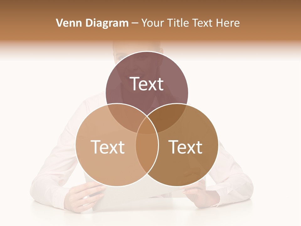 Presenting Business Female PowerPoint Template