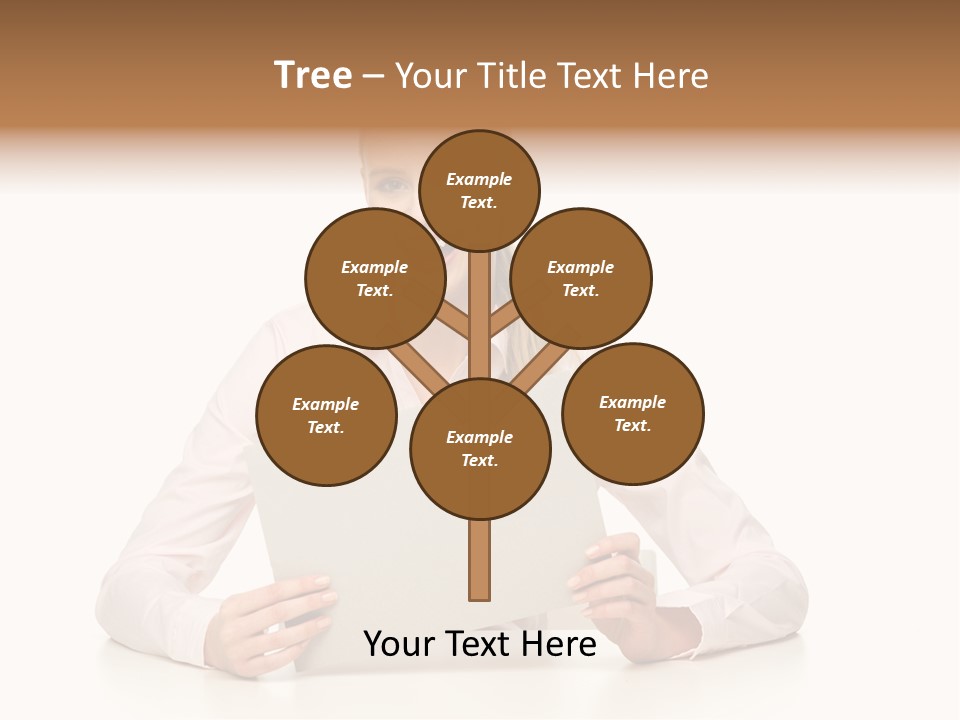 Presenting Business Female PowerPoint Template