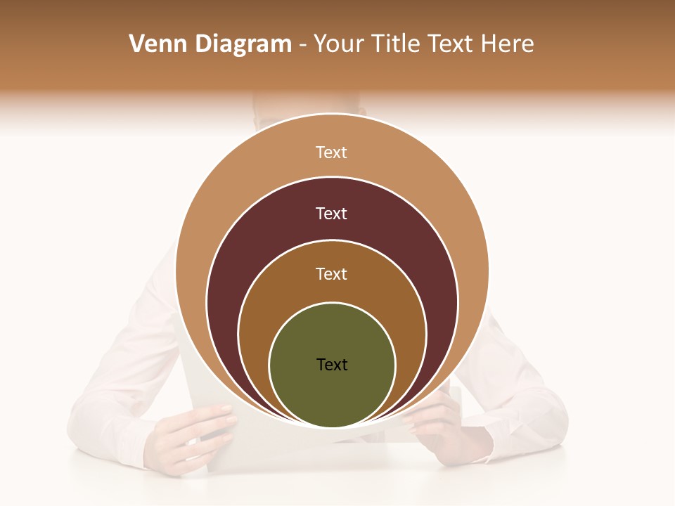 Presenting Business Female PowerPoint Template