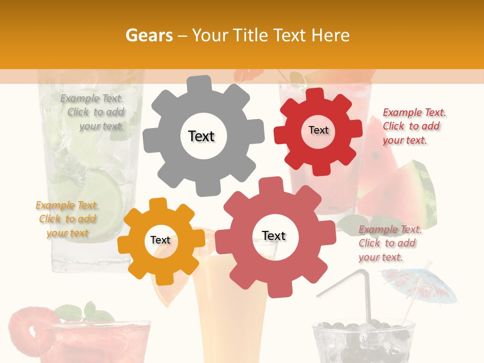 Rum Syrup Mohito PowerPoint Template