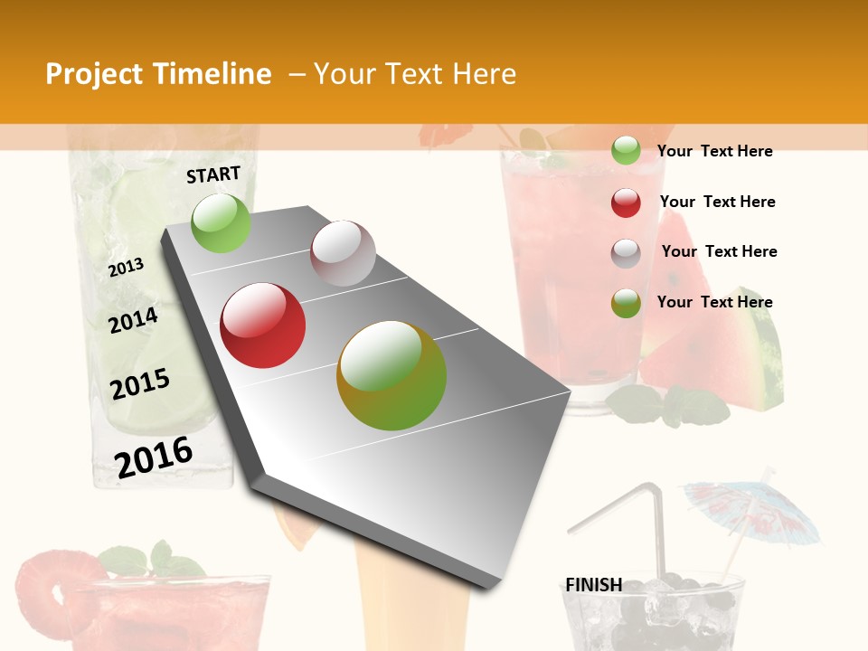 Rum Syrup Mohito PowerPoint Template